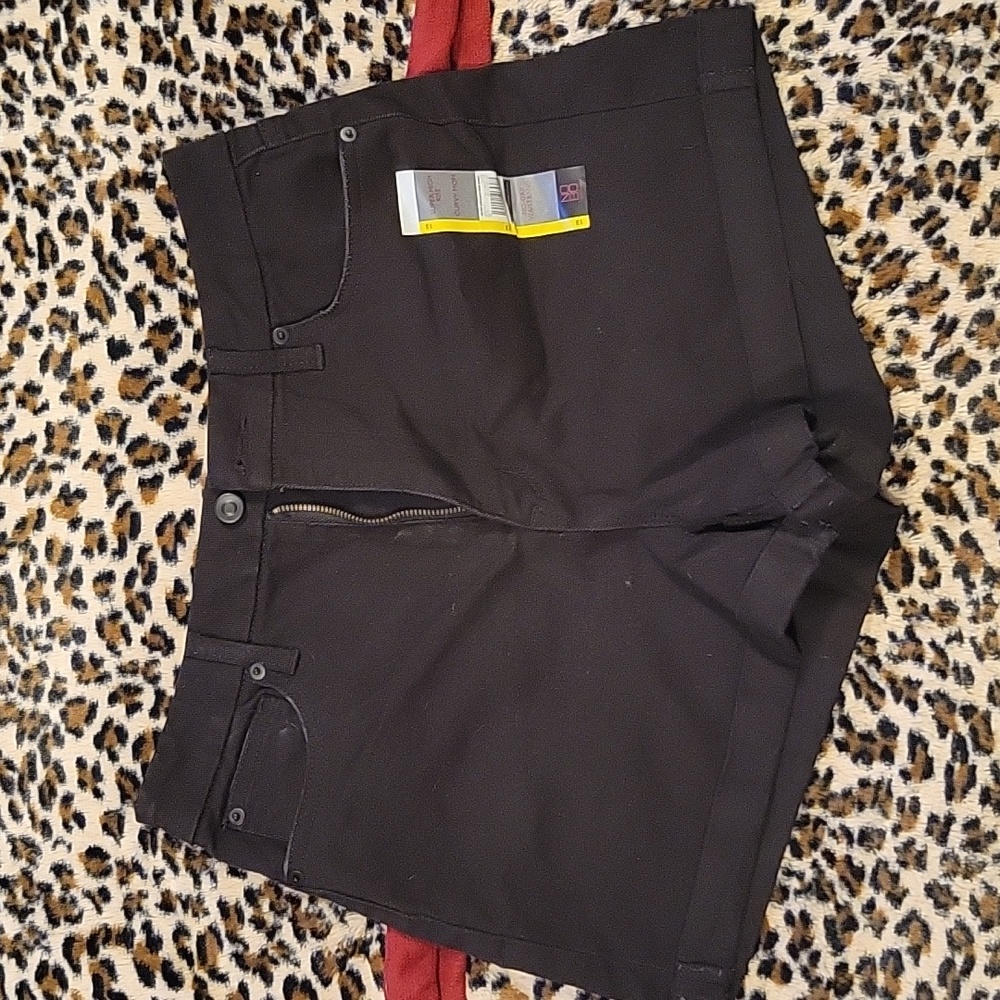 New black denim women's shorts